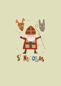 Saint Nicolas avec ses amis joyeux